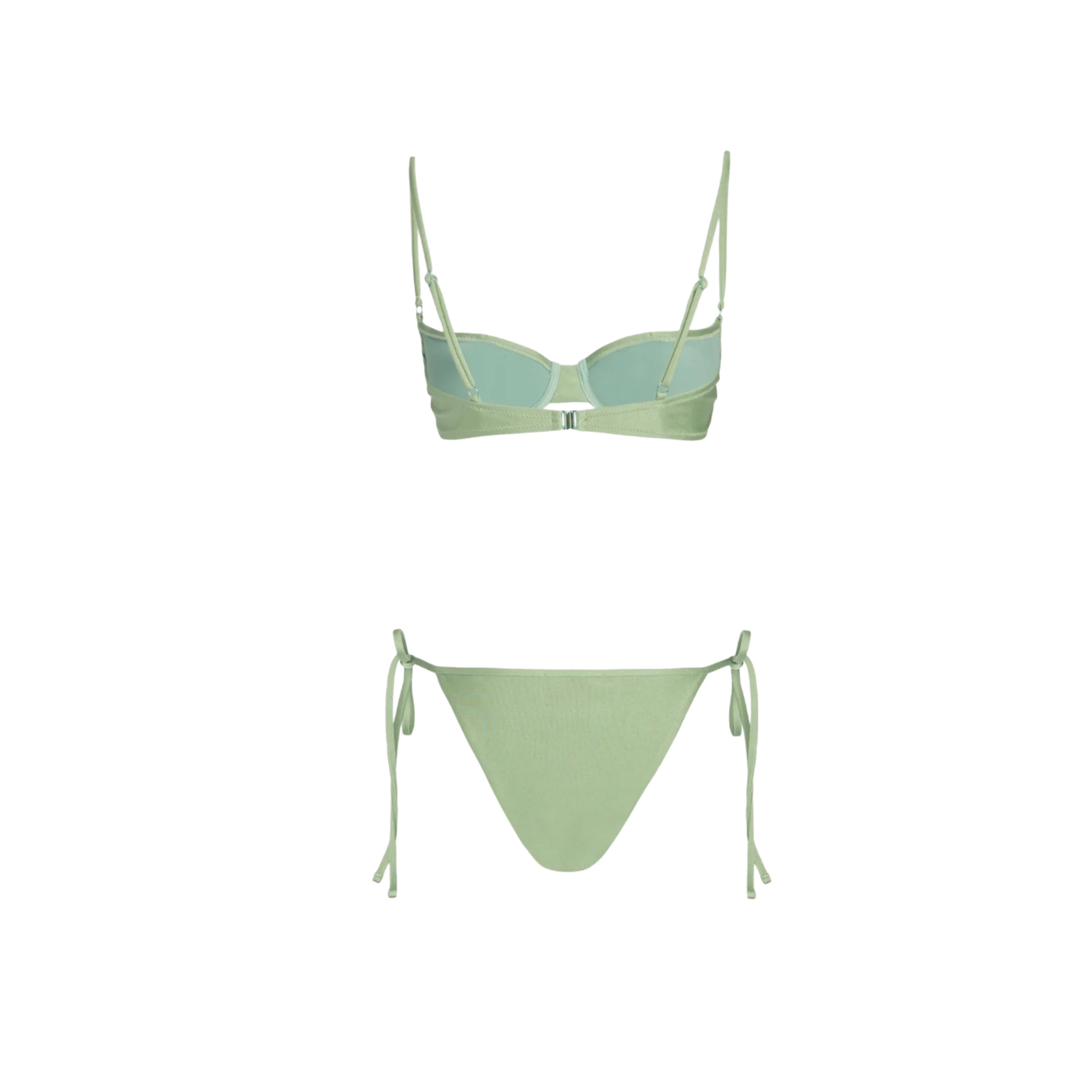 ISABEL BEACHWEAR ELLEN BALCONETTE  PISTACHE