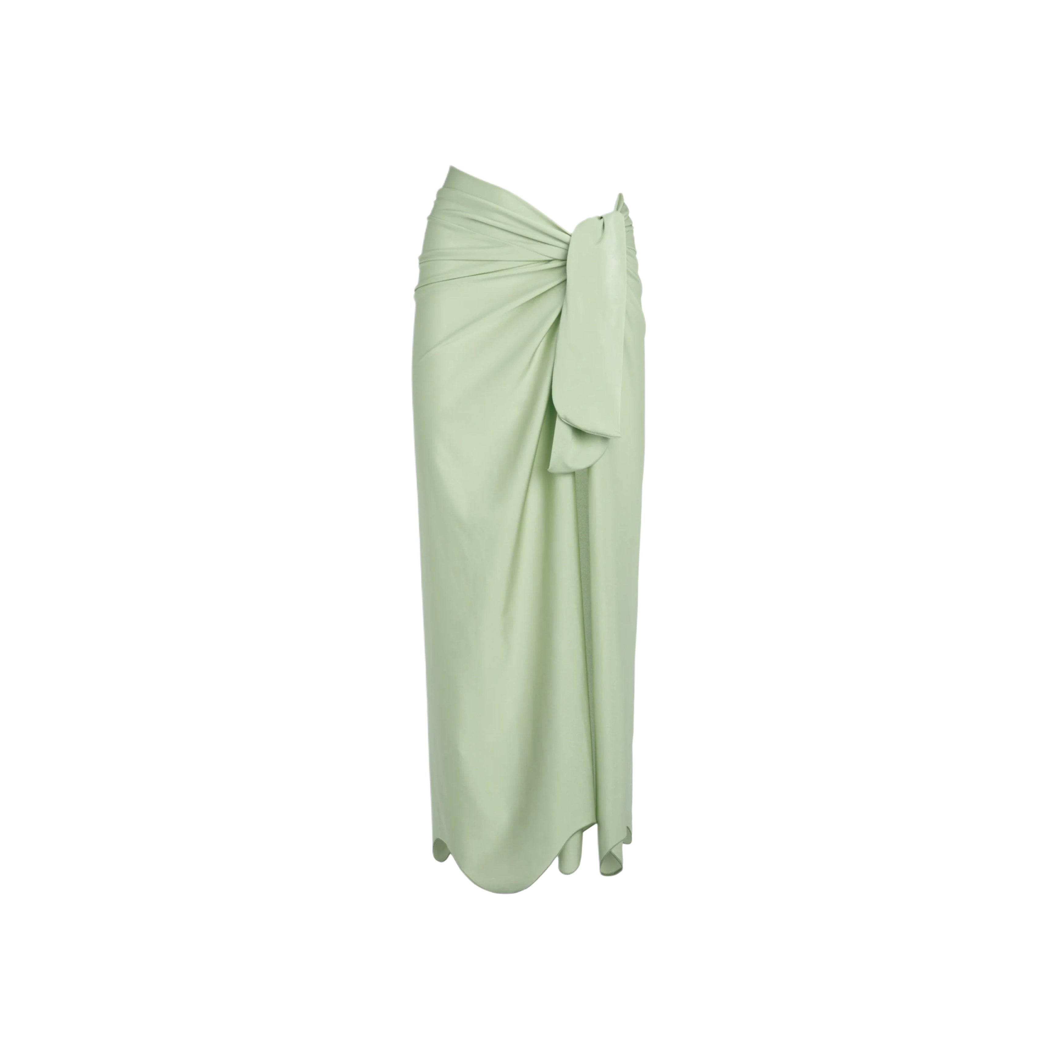 ISABEL BEACHWEAR MIDI SKIRT FIOCCO PISTACHE