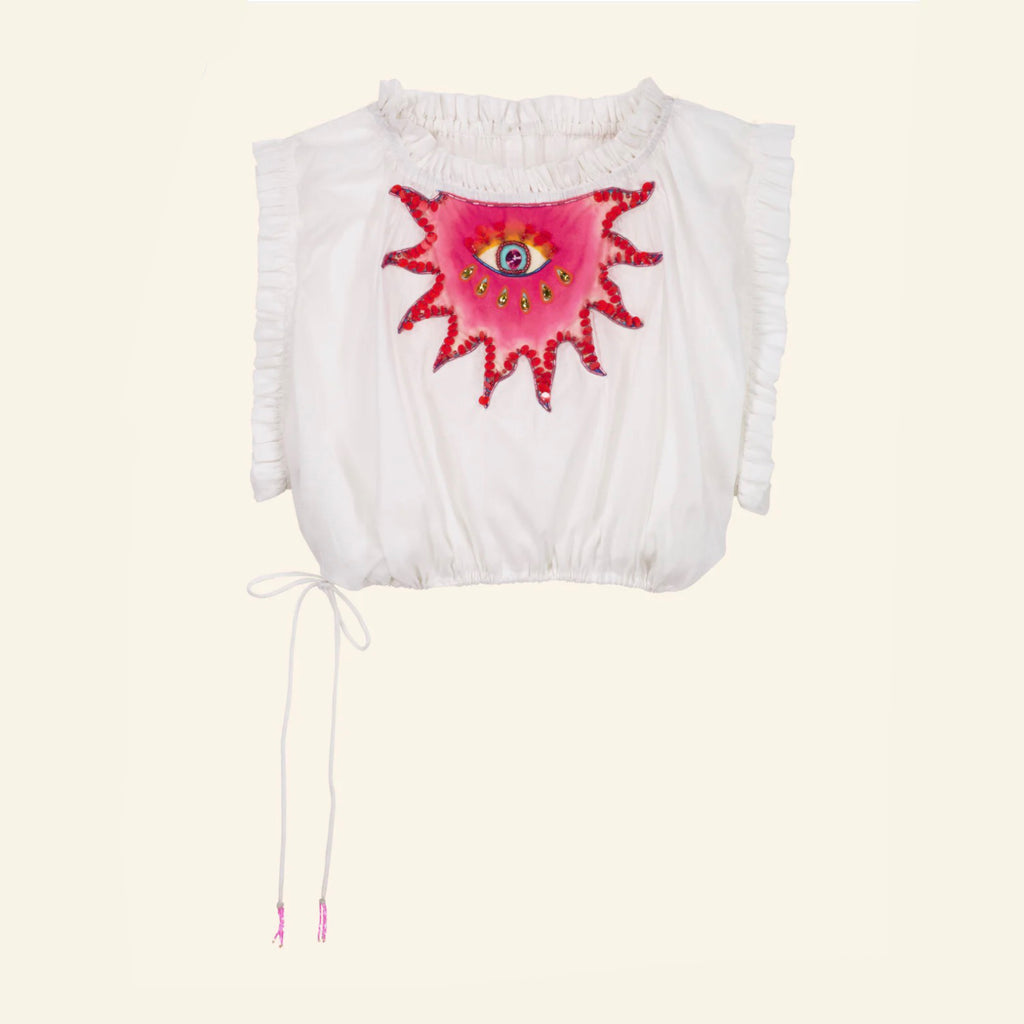 Celestial White Crop Top