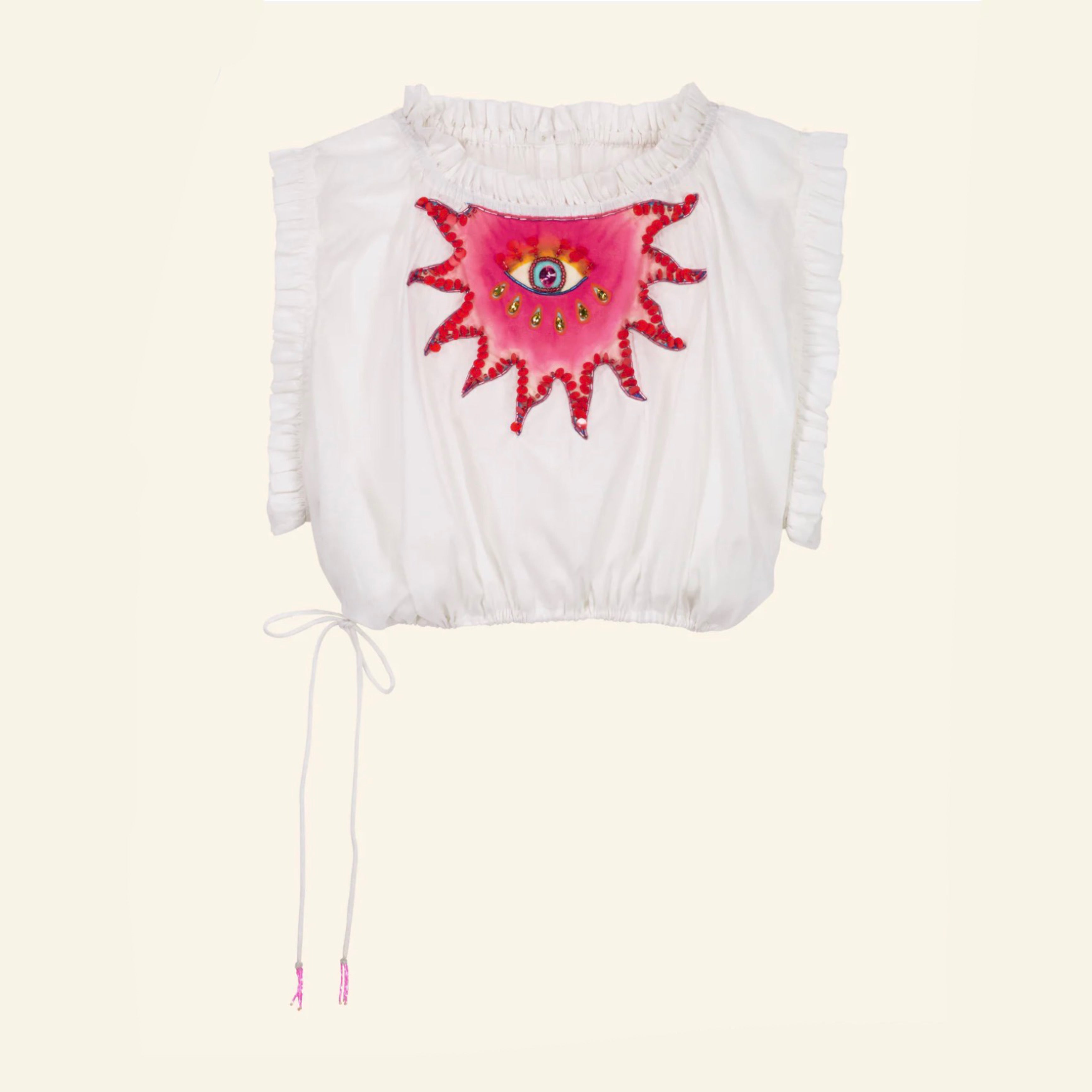 Celestial White Crop Top