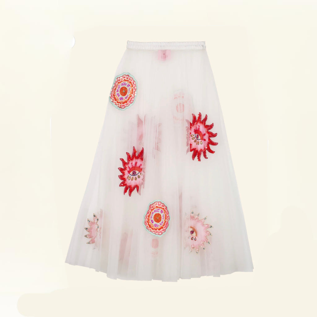 Mirage White Tulle Skirt