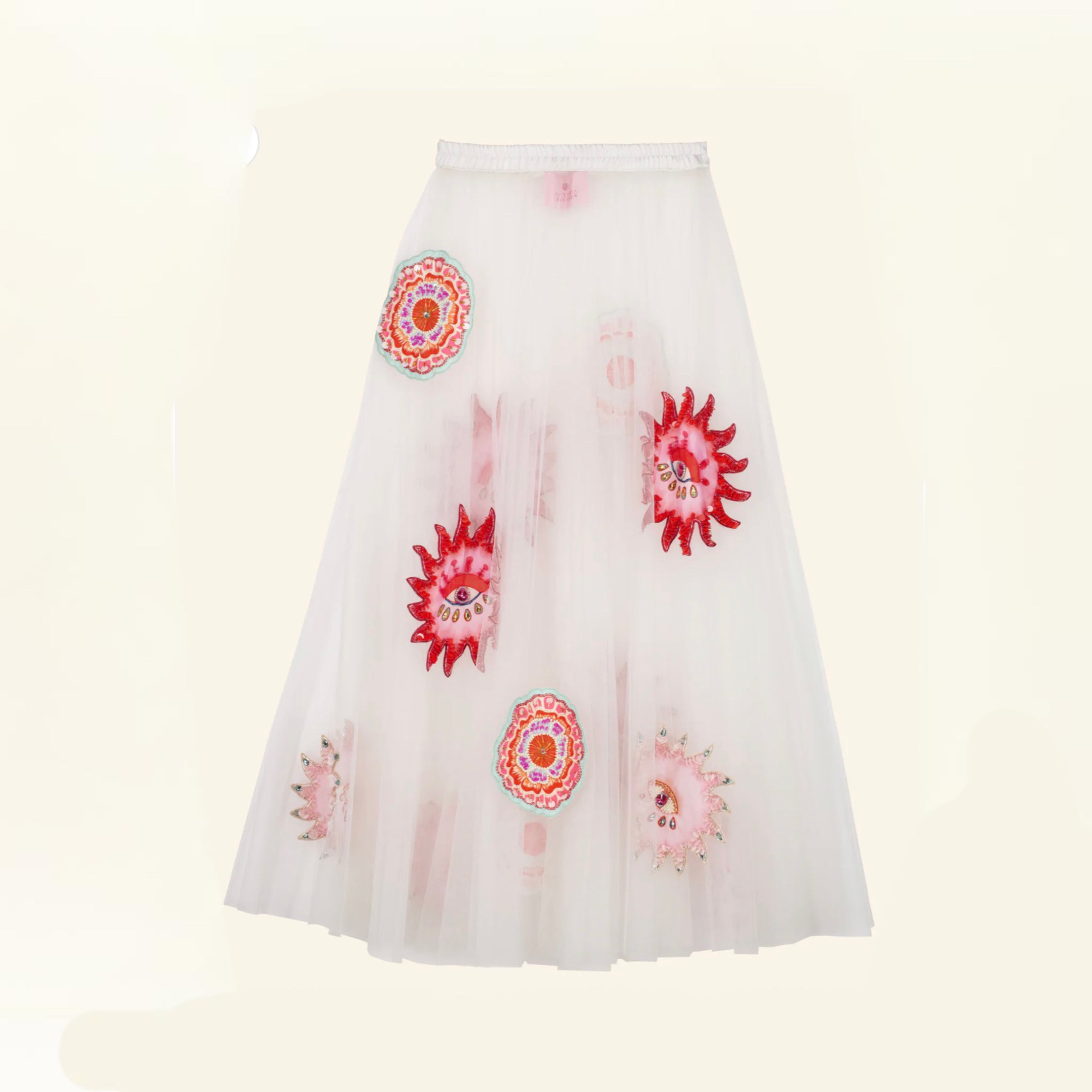 Mirage White Tulle Skirt