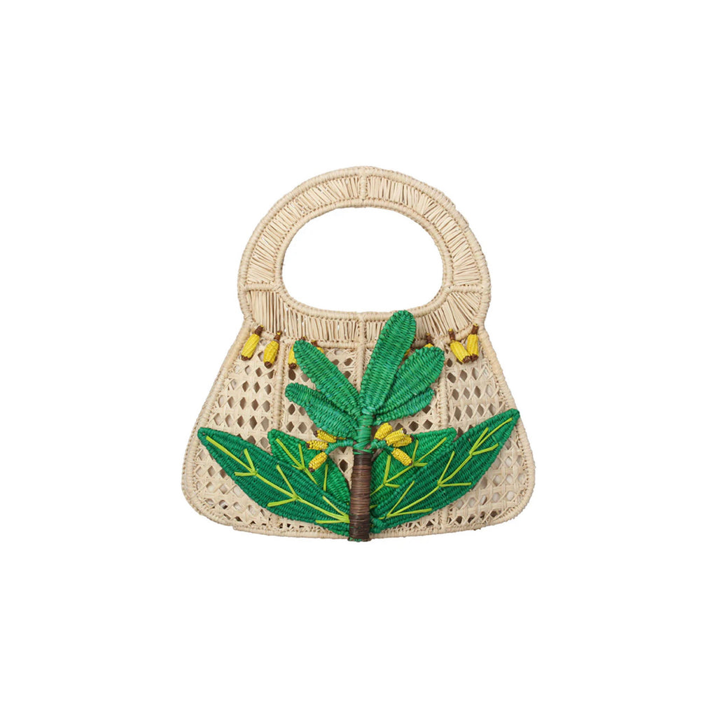 MERCEDES SALAZAR Paradise Handbag in Natural Green