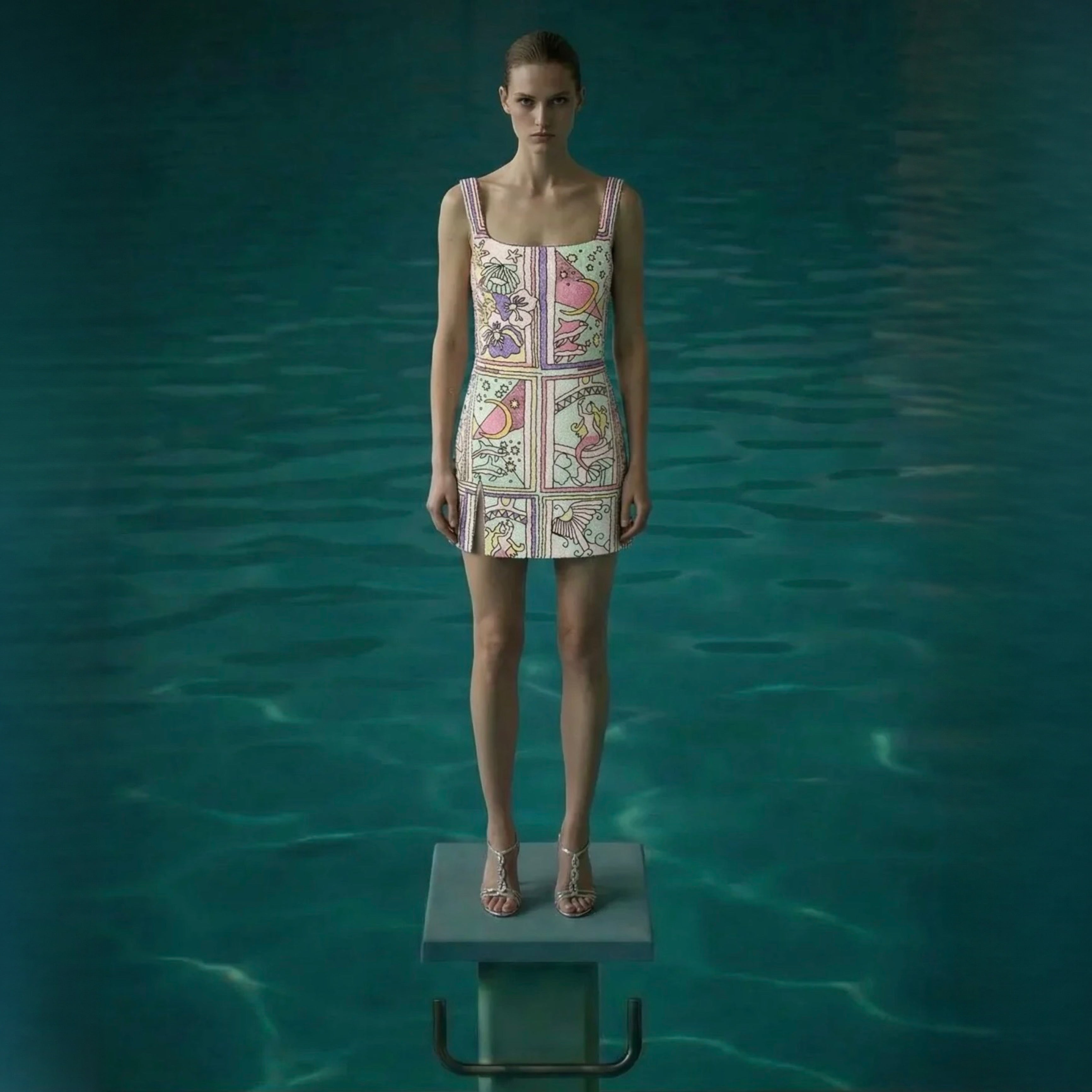 Talía Crystal Mini Dress by Oceanus