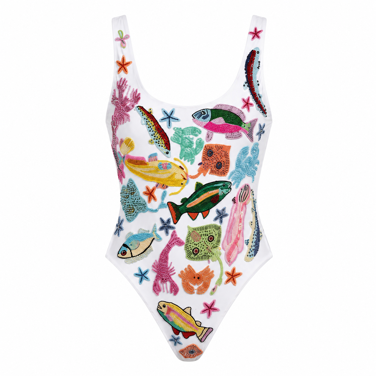 Arizona Swimsuit in White by Oceanus