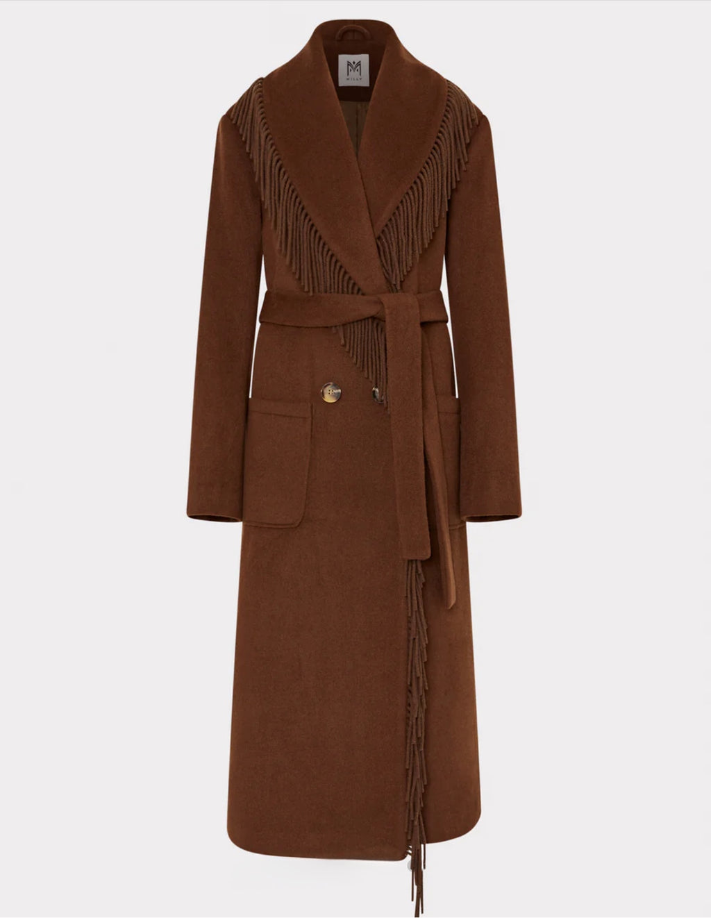 Wyatt Fringe Wool Overcoat