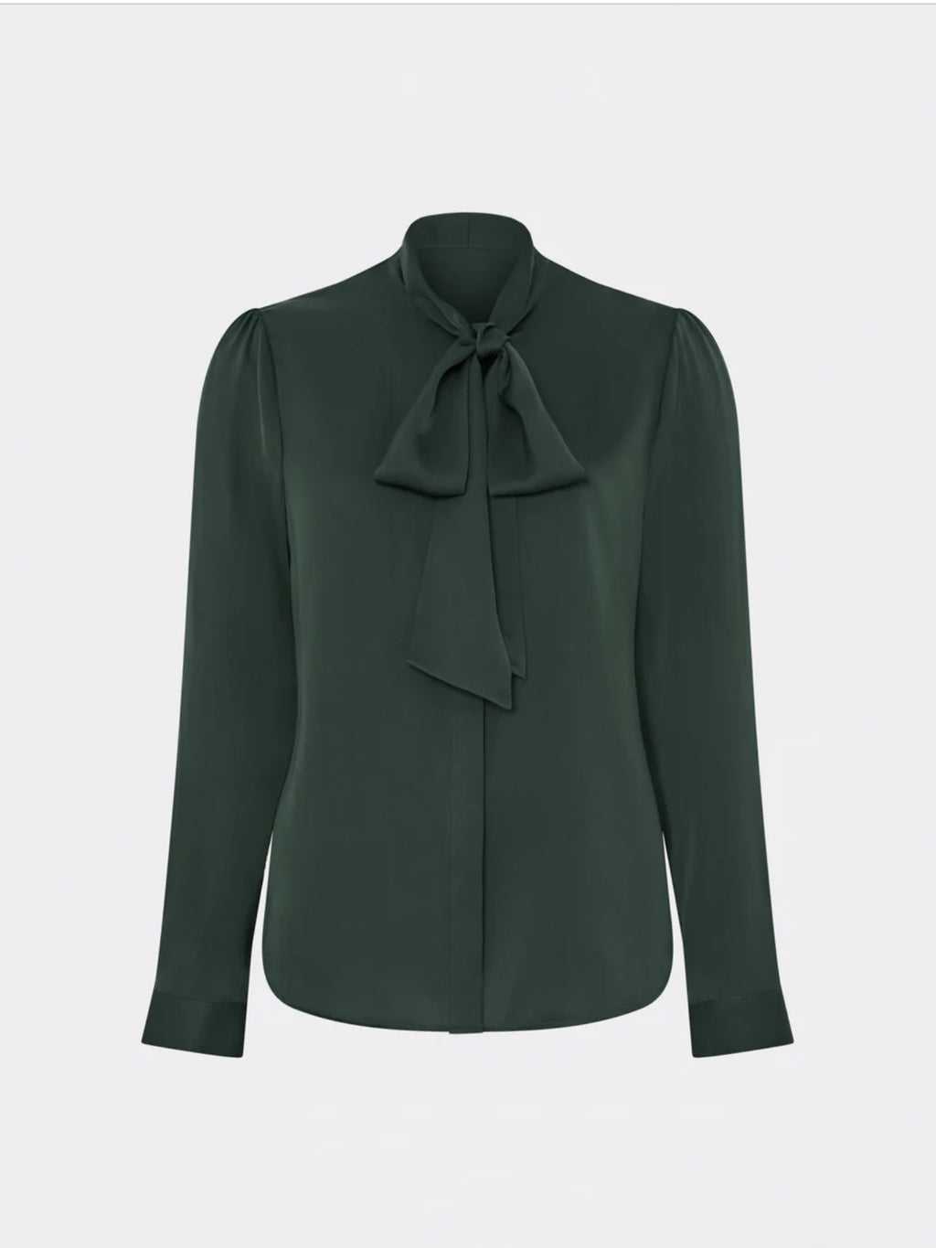 Tie Neck Blouse Green