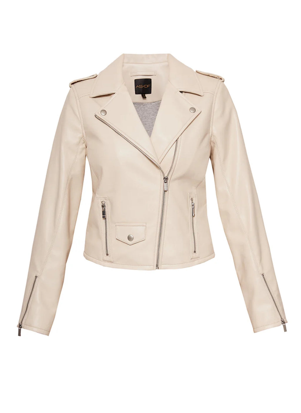 Cult Recycled Leather Jacket - Sand