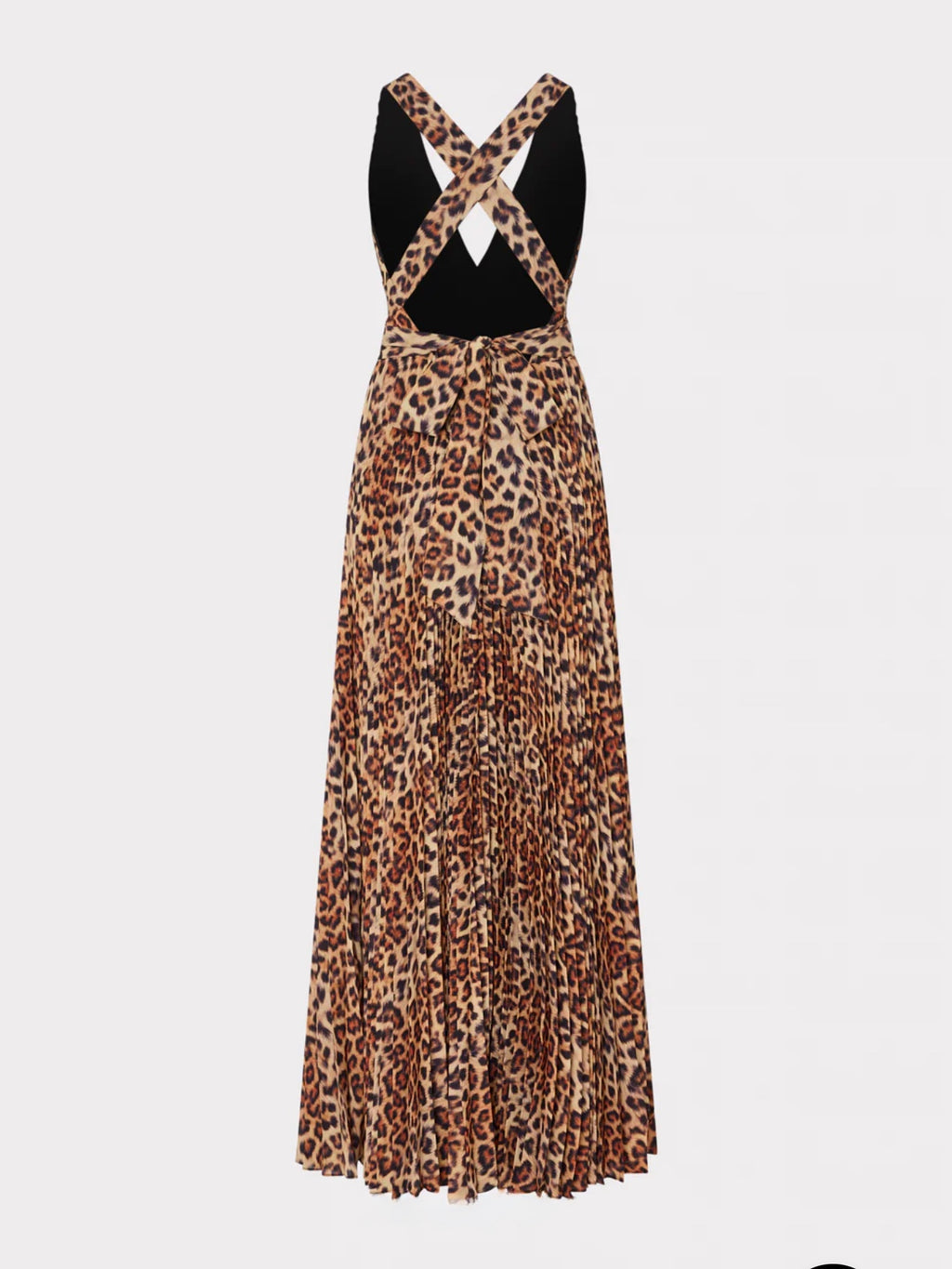 Oria Leopard Print Pleated Dress