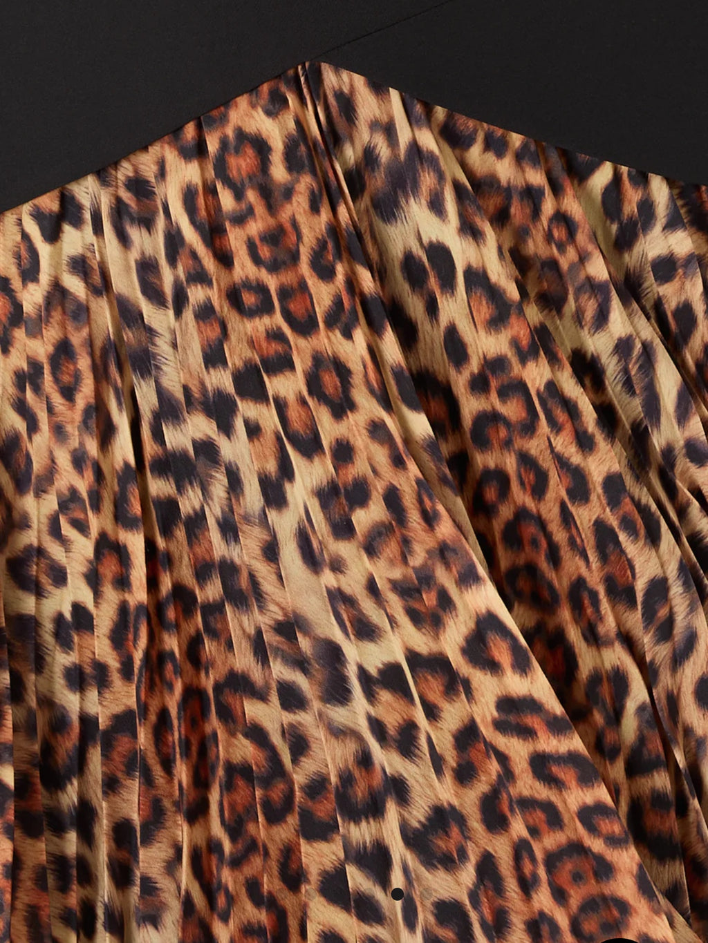 Haddy Leopard Print Pleated Mini Dress