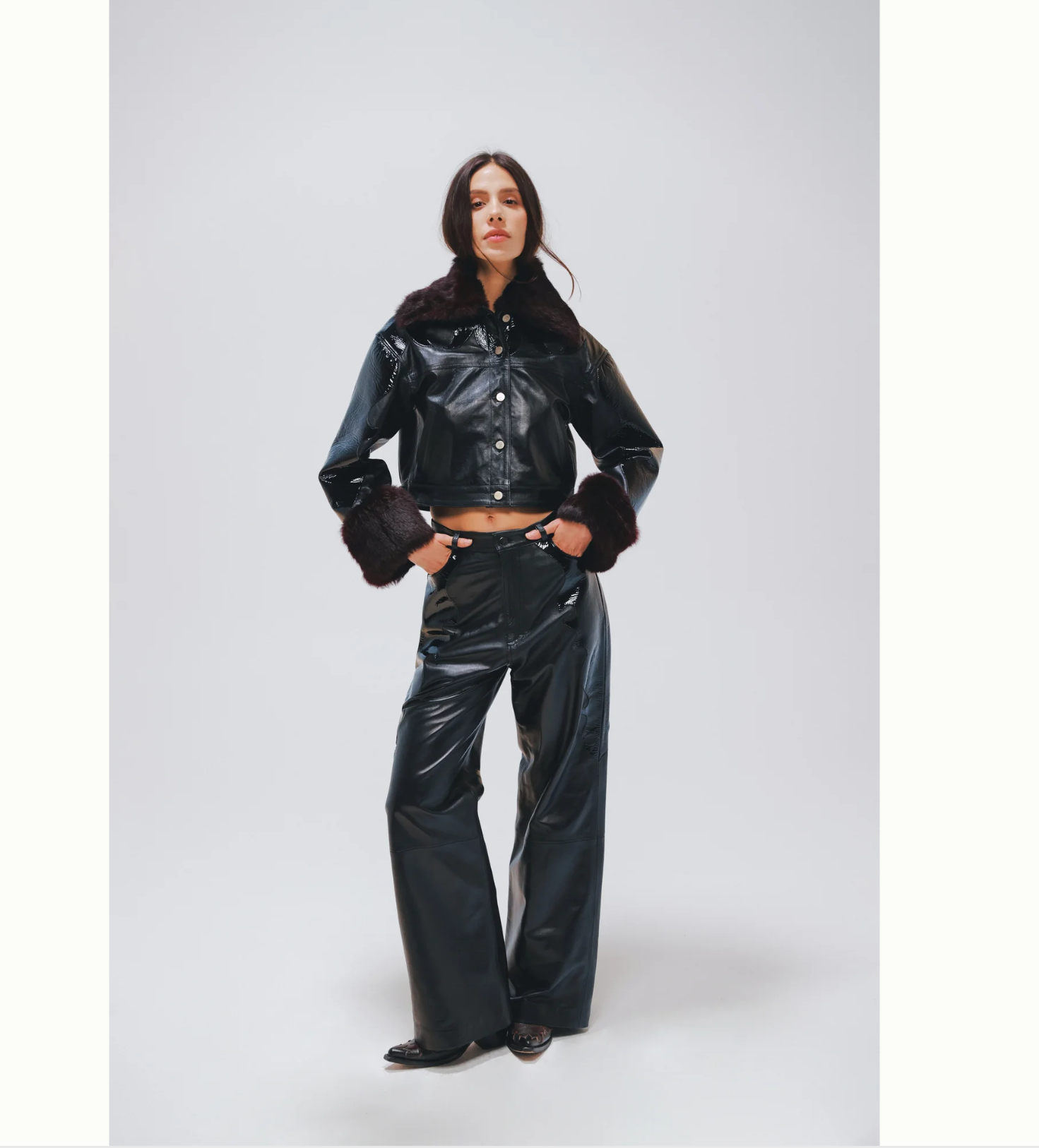 Forastera Patent Leather Pants