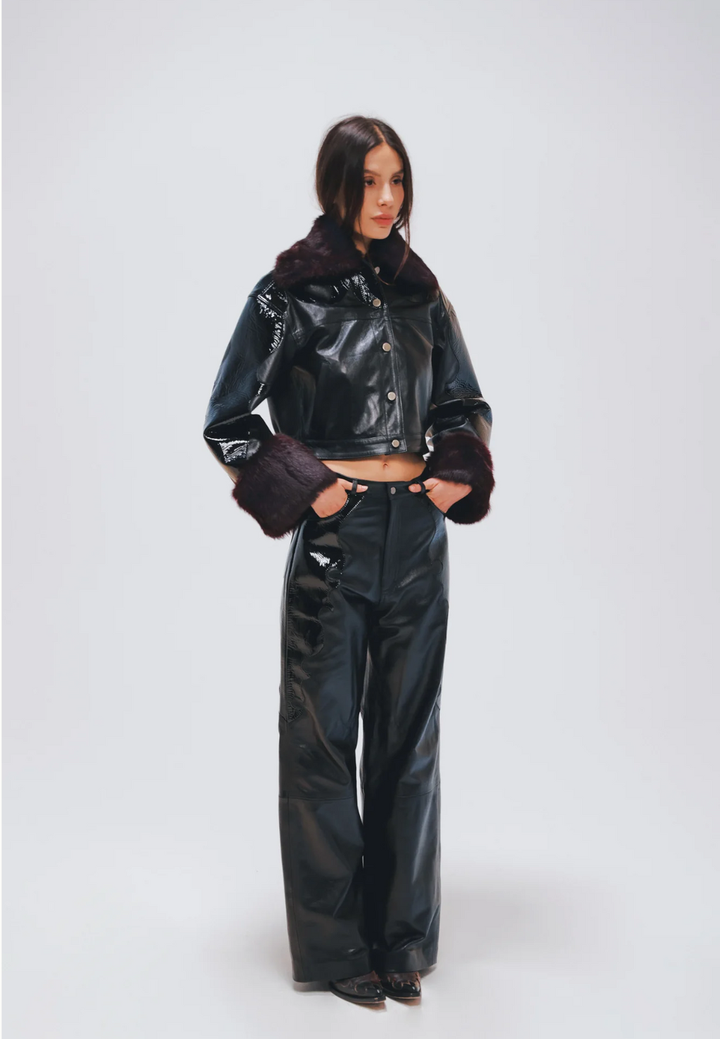 Forastera Patent Leather Pants