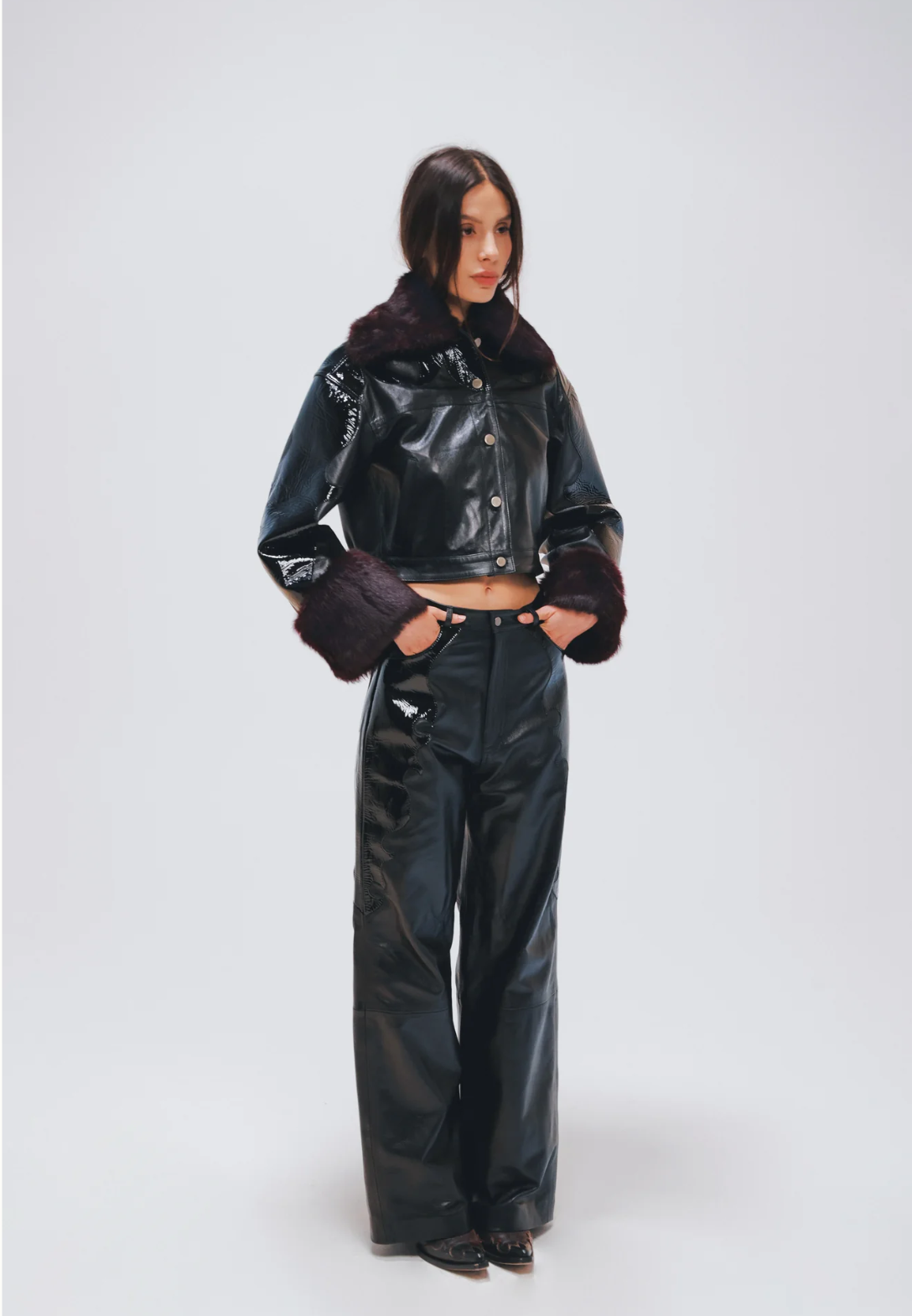 Forastera Patent Leather Pants
