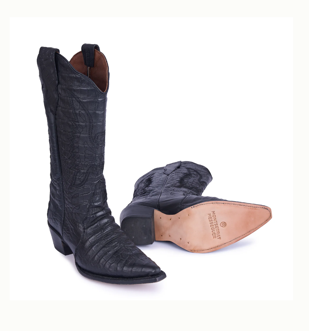 Jornada Crocodile Boots Black