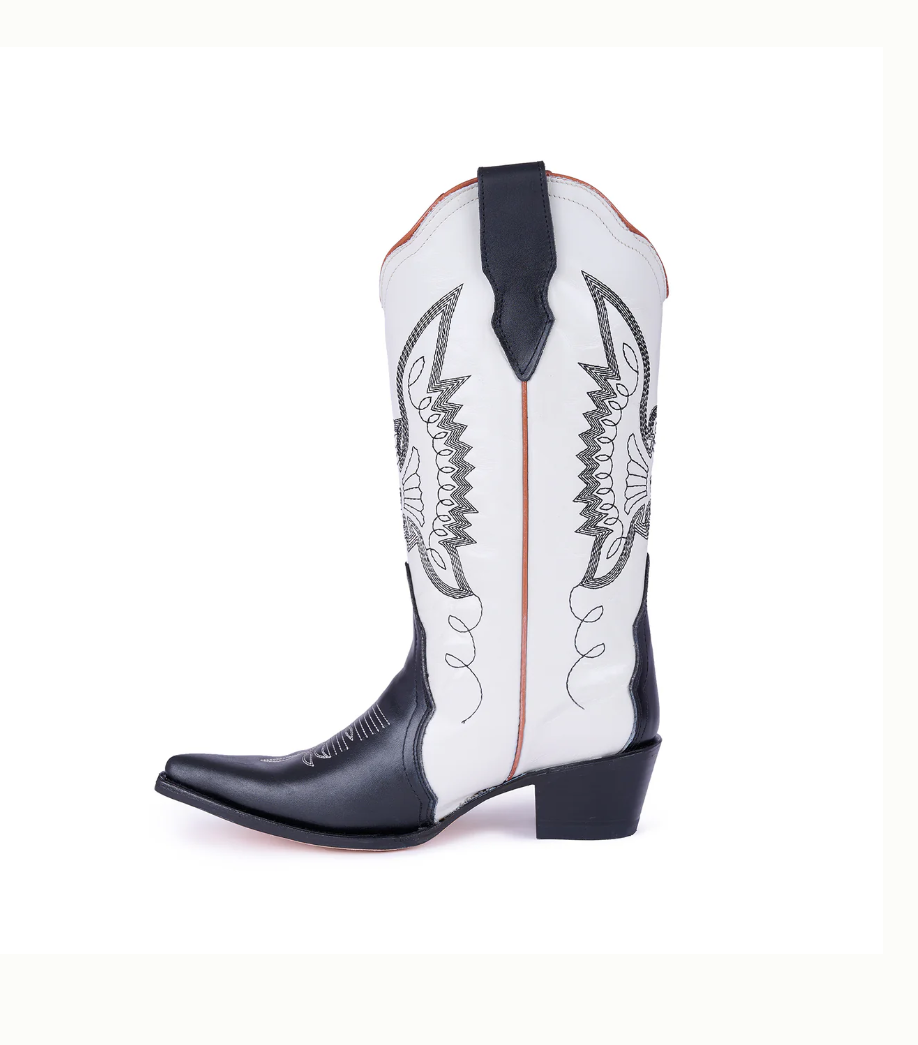 Jornada Boots Off-White/Black Boots