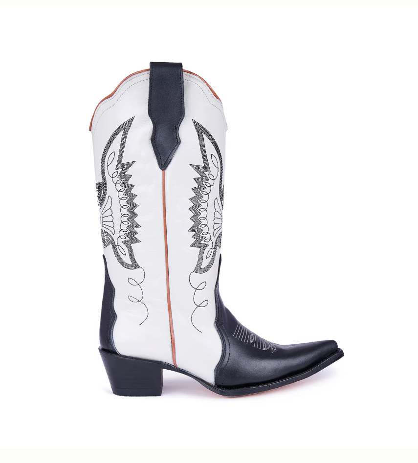 Jornada Boots Off-White/Black Boots