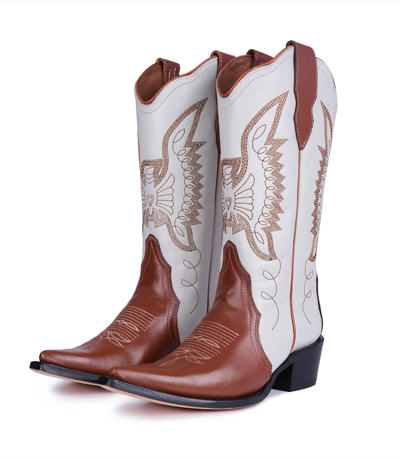 Jornada Boots Off White and Honey