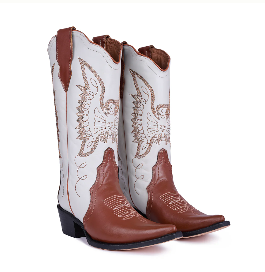 Jornada Boots Off White and Honey