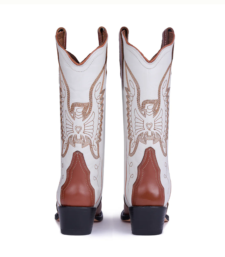 Jornada Boots Off White and Honey