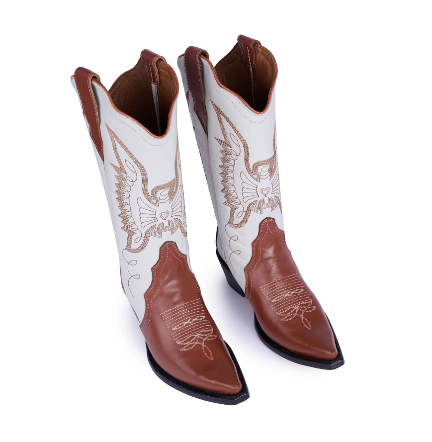 Jornada Boots Off White and Honey