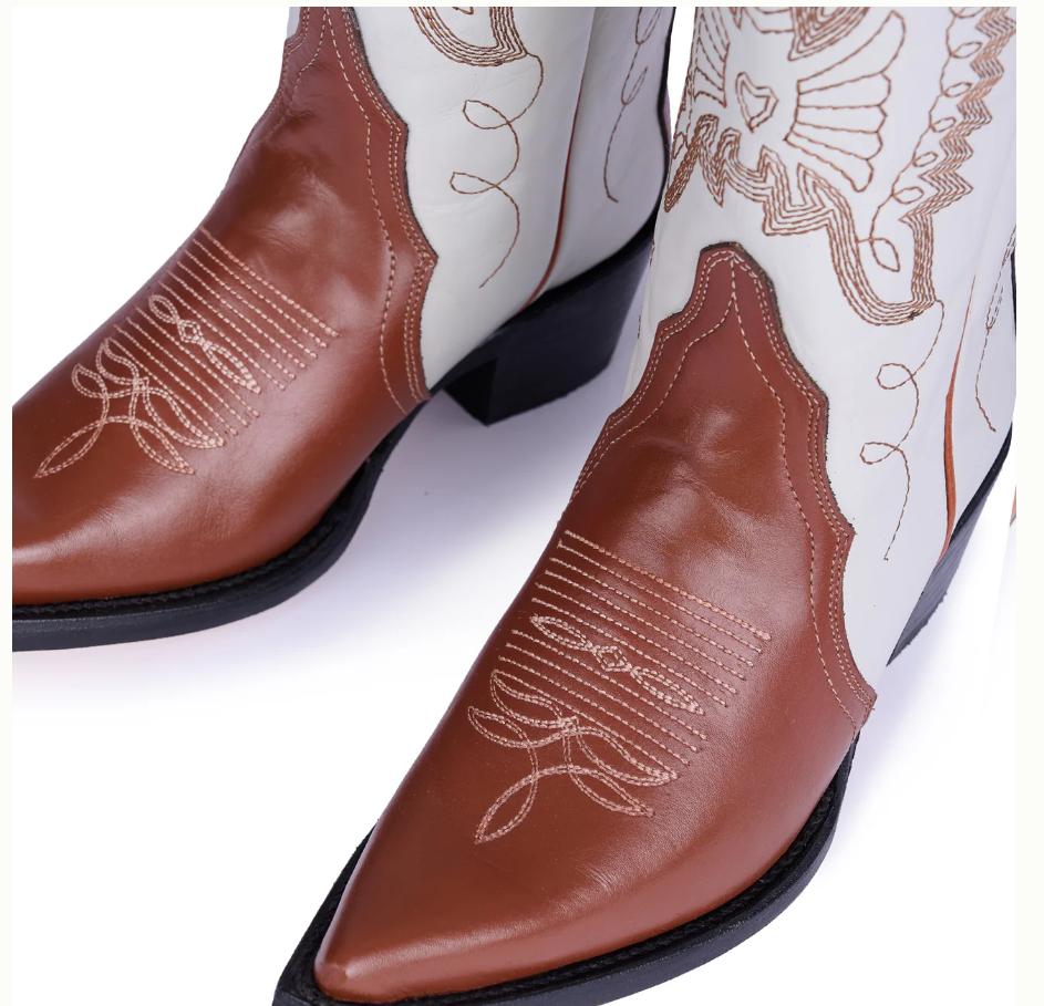 Jornada Boots Off White and Honey