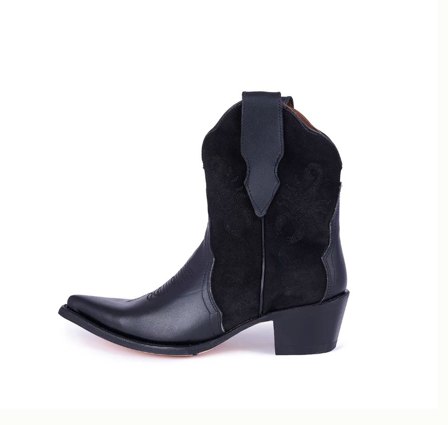 Jornada Pony Black Ankle Boots