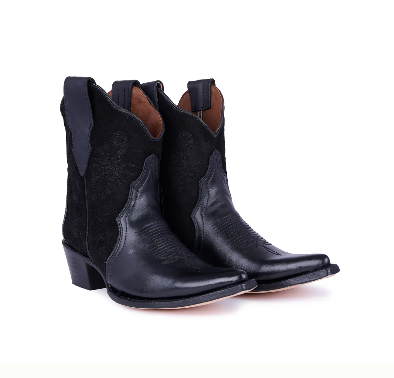 Jornada Pony Black Ankle Boots