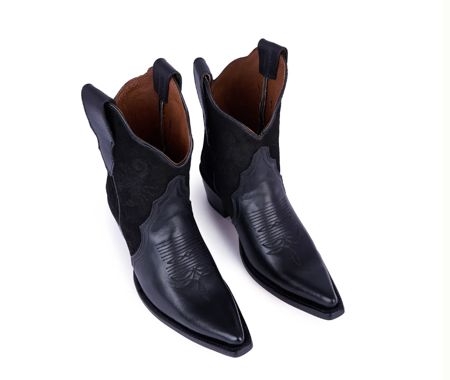Jornada Pony Black Ankle Boots