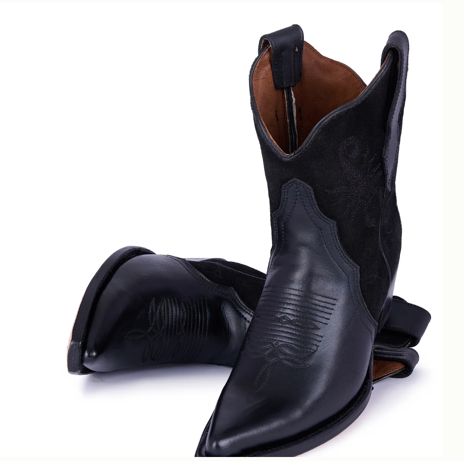Jornada Pony Black Ankle Boots