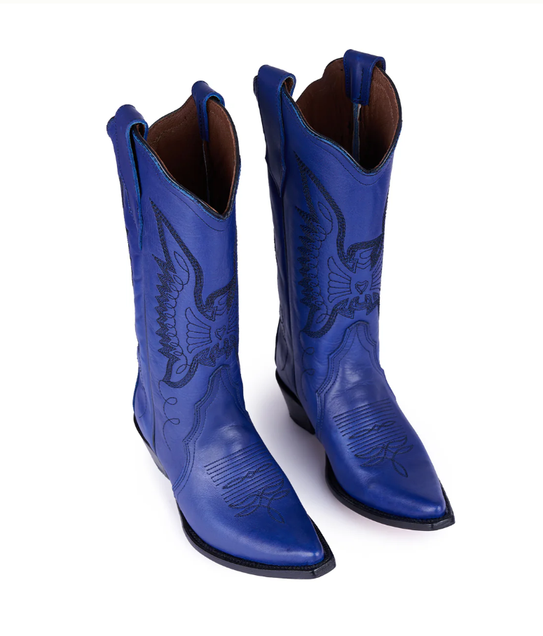Jornada Electric Blue Cowboy Boots