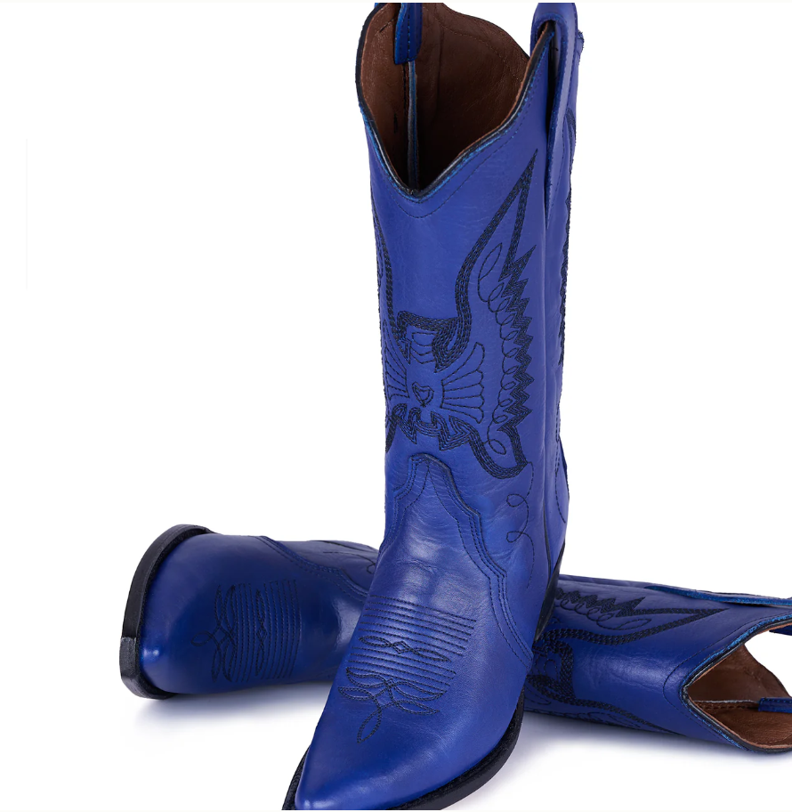 Jornada Electric Blue Cowboy Boots