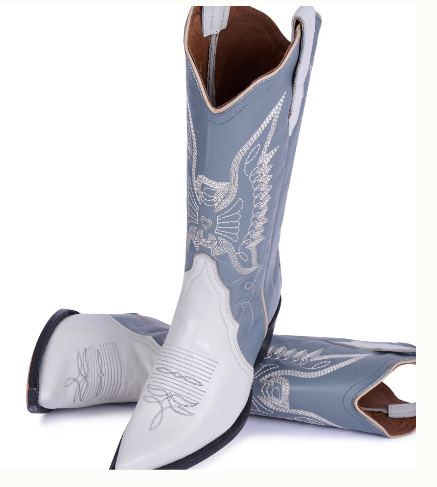 Jornada Duo Gray and Bone Boots