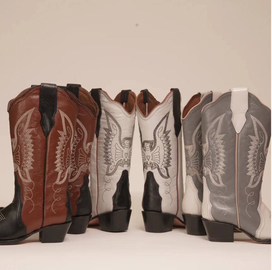 Jornada Duo Gray and Bone Boots